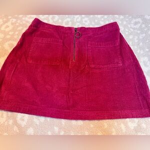 Corduroy Mini Skirt